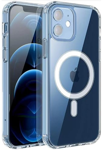 Soleilx Cover Magnetica per iPhone 11 6.1, Magsafe Compatibile, Custodia Trasparente Con Protezione Militare Antiurto, Resistente Ai Graffi, Indistruttibile, Ricarica Wireless