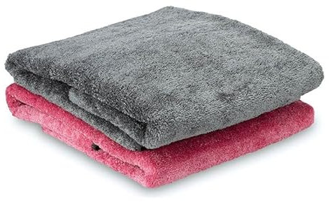 Pastaclean® Micro Magic Badehandtücher - Wellness Handtücher (70x140cm) Schnelltrocknend, saugstark und sanft zur Haut, 2 Stück