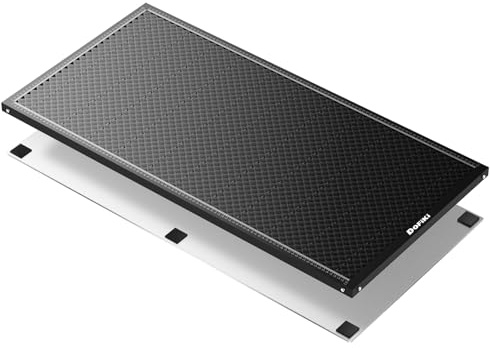 Dofiki Extensión de Lecho Láser de Panal 37.4 x 18.1 para D1 D1 Pro, S9 S10 S30 Pro Grabador Láser Extendido 950mm x 460mm Bandeja de Panal Panel Grande de Panal con Placa Metálica para Corte Láser