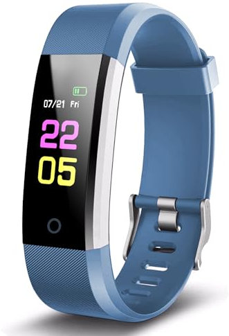 FORHAPAY Fitness Tracker Watch for Women Men, Smart Watch with Heart Rate Blood Pressure Sleep Monitor and Message Remind, IP67 Waterproof Smartwatch with Calorie Step Counter for Android iOS