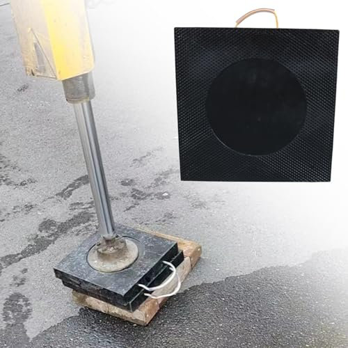 Kran Ausleger Pad Hochdichte, Robuste Stützrad-Wagenheberunterlage, Schwarz, Stapelbar Und Unzerbrechlich, Dicke Stützrad-Wagenheberunterlage Mit Griff, Stabilisierende Landefläche Für Anhängerkrane(5