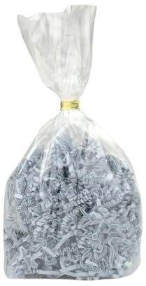 schenken-24 1 x Füllmaterial grau - 30 g pro Packung- Geschenkverpackung - Deko - Papier für Geschenkkorb - Präsentkörbe -