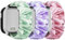 Hexasider 3 Stück Kinder Armband Kompatibel mit Xplora X6 Play/Xplora X6 Pro/Anio 5/Anio 6, 20mm Scrunchie Kids Smartwatch Ersatzband Armbänder Zubehör für Mädchen Jungen, HellGrün+Rosa+HellLila