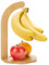 PH PandaHall Banana Holder Stand Banana Hanger with Flower Base for Fruit Storage Wooden Banana Tree Stand To Keep Banana Fresh Banana Hook Banana Rack for Home Kitchen Countertop 7.1x7.1x11.4