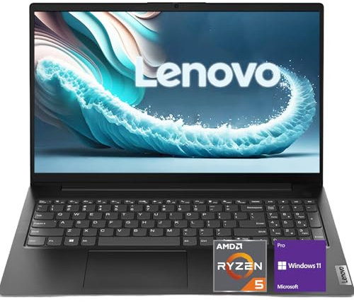 Lenovo Win 11 Pro - Laptop V15, edizione speciale business, 15,6 FHD, AMD Ryzen 5 7520U (Beats i7-1165G7), memoria da 16 GB, SSD PCIe da 1 TB, batteria a lunga durata, durata di livello militare