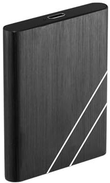 Disco Duro Externo 2To USB Ultrafino Diseño Metálico Portátil para Mac, PC, Laptop, Ordenador, Smart TV,Disco Duro (Negro)