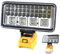 Moorstdel Cordless LED Work Light for Dewalt 18/20V Battery, 90W/5500ML, LED Wide Beam Flood Light with Two USB, Portable Flashlight for Dewalt, for Hiking, Camping & Construction Sites (No Battery)