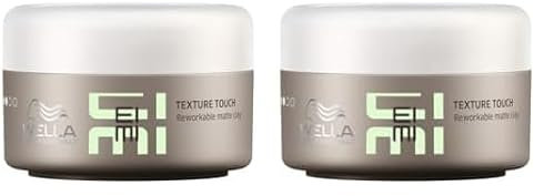 Wella Eimi Texture Touch – remodellierbare Pomade mit Mineralien und Bienenwachs – Haarwachs für ein definiertes Haarstyling mit Textur und mattem Finish – 1 x 75 ml (Packung mit 2)