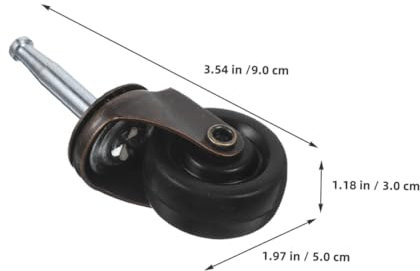 Happyyami 6stücke -möbelrollen Leise Lenkrollen Mit Drehbarem Stift Für Möbel Für Schreibtische Stühle Und Installieren Strapazierfähig Und Geräuscharm