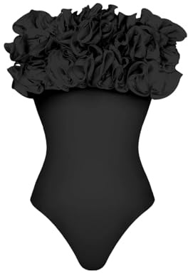 Damen-Trikini-Set mit Rosen-Pailletten – durchsichtiges Netz-Cover-Up-Bikini, Yt25055d1, L