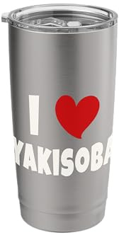 Yakisoba Japanese Food Lover Japan I Love Yakisoba Stainless Steel Insulated Tumbler