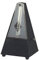 Wittner Metronom Taktell Pyramidenform System Maelzel Serie 802K - Mit Glocke - Mit Plexiglasdeckel - Schwarz - Mechanisch zum Aufziehen - Keine Batterien erforderlich - Made in Germany