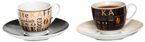 Ritzenhoff & Breker Havanna Espresso, 2er Set, hochwertiges Porzellan, spülmaschinengeeignet, 548136