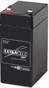 EXTRACELL Batteria Ricaricabile al Piombo SIGILLATA 4 Volt 4,5 Ah Marca