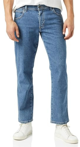 WRANGLER Herren Jeans Regular - Mid Waist - Regular Fit - Schwarz W30-W44