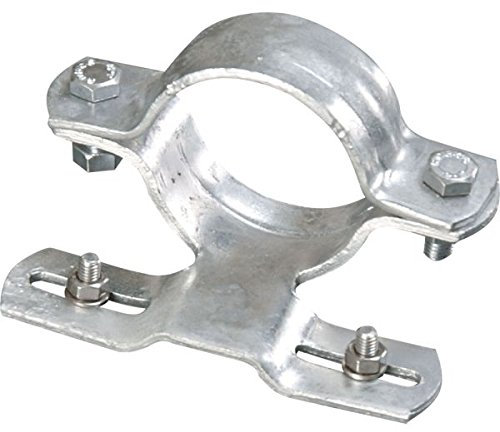 LEMAX® Rohrschelle R307, feuerverzinkter Stahl, für Ø 76mm, Lochabstand 70mm, 30x115mm