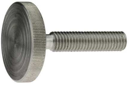 Reidl Rändelschrauben, niedrige Form 8 x 50 mm DIN 653 Stahl blank 10 Stück