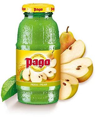 Pago-Pear-100% Natural Fruit and Vegan Friendly 200ml (pack of 12)