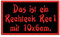 Rechteckiger Aufnäher Rec1 für deinen Wunschtext - viele Farben und Größen (10x6cm) - personalisiert