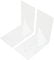 Wedo 1021000 Lot de 2 Serre-livres Blanc