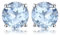 JewelryPalace Rund 2ct Natur Himmel Blau Topaz Birthstone Ohrstecker Silber 925 Damen, Schmuck Set, Ohrringe Silber Edelstein Mädchen, Ohrstecker Silber Klein mit Stein Frauen Geschenk