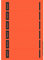 Leitz PC-beschriftbare Rückenschilder selbstklebend für Standard- und Hartpappe-Ordner, 150 Stück, Kurzes und schmales Format, 39 x 192 mm, Papier, rot, 16862025