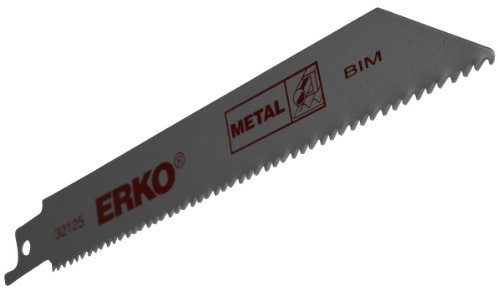 Lame scie sabre bim erko 150 mm 10d metal alu 3 - 12 mm - carte de 5