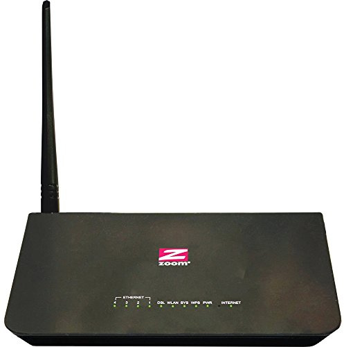 Zoom Telephonics ADSL WiFi Modem/Router with 4 Ethernet Ports (5792), Compatible with CenturyLink (excluding VDSL)