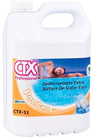 Desincrustante Extra CTX 51 Para Limpieza Piscinas Con Cal 5 Litros