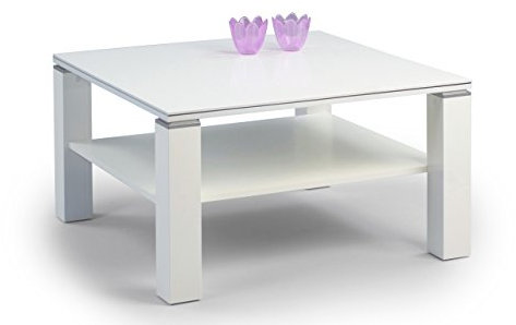 M2 Kollektion Couchtisch, weiß Hochglanz, 78x44x78cm