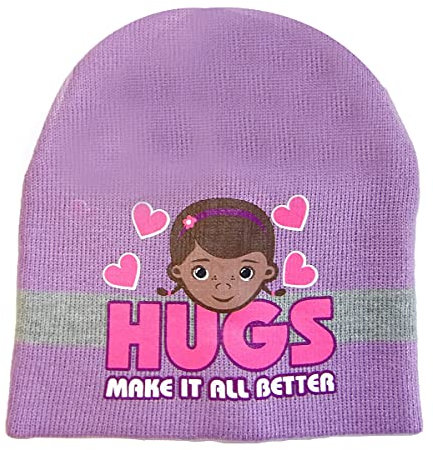 Disney Doc McStuffins Mütze, Wintermütze für Mädchen (52, Lila)