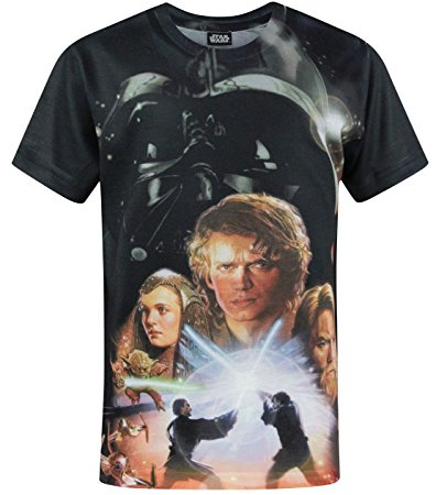 Star Wars Revenge of The Sith Boy's Sublimation T-Shirt White