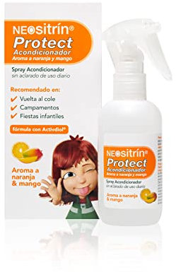 Neositrin, Protect Spray Acondicionador, Protección Diaria Contra Piojos, Desenreda sin Aclarado, Aroma Frutal, A partir de 1 Año, 100ml