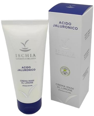 ISB - Crema Mani al Limone Bio Active 100 ml con Acido Ialuronico Biotech a basa di Acqua Termale dell'isola d'Ischia