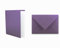 Einladungskarten inklusive Briefumschläge & Einlegeblätter - 25er-Set - Blanko Klapp-Karten in Violett - bedruckbare Post-Karten in DIN B6 Format - speziell zum Selbstgestalten & Kreieren