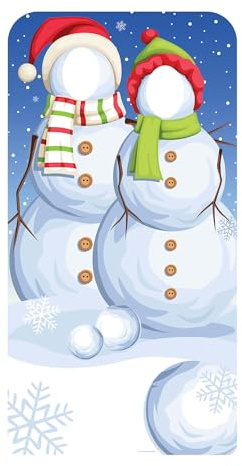 Official Star Cutouts Snowmen Stand-In Lifesize cardboard cutout Christmas Adult Sized