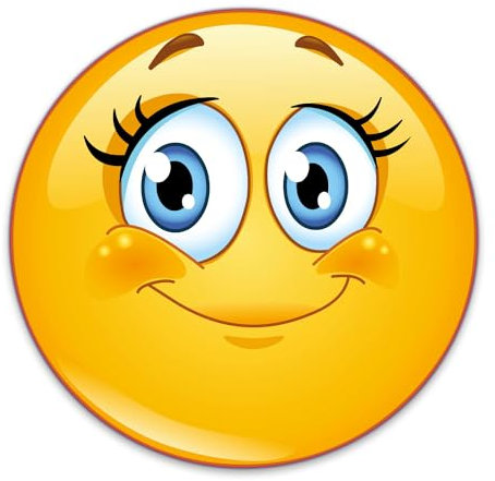 Smiley-Aufkleber Wimpern I kfz290 I rund Ø 10 cm I Süßer Emoticon Sticker für Laptop Notebook Tür Roller Auto I wetterfest