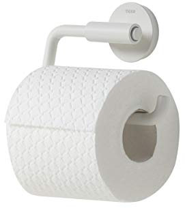 Tiger Urban Toilettenpapierhalter schwenkbar, Farbe: Weiß, mit austauschbaren Dekor-Ringen zur individuellen Gestaltung