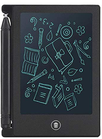 4.5inch LCD Writing Board, Ultra-thin Handwriting Tablet Mini Writing Drawing Notebook LCD panel Portable for Children Kids(Black)