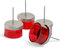 4X Kerzenhalter rot Teelichthalter Teelichtgläser Kerzenhalter zum Stecken Kerzenpicks für Adventskranz 5cm