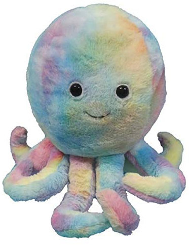 Cozy Time Giant Animal Hand Warmers Soft Cuddly Plush 35cm (Rainbow Octopus)