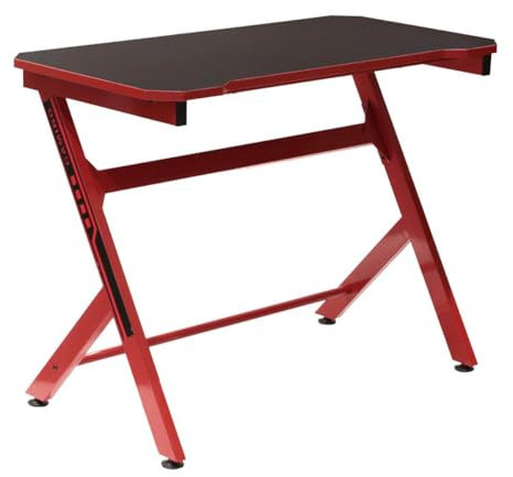 AltoBuy Gaming - Bureau Métallique Noir et Rouge