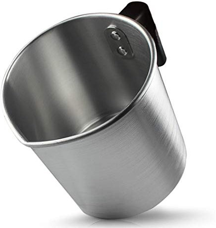 FOXNSK Olla De Cera para Velas, Latas para Velas Jarra de Metal para Taza Fundir Cera Olla Fundir Cera Olla Hacer Velas Olla Verter DIY Fabricación de Velas y Manualidades para Hacer Jabón (1.2L)