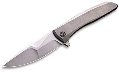 WE Knife Unisex – Erwachsene Scoppio Grey Taschenmesser, Grau, 20.8