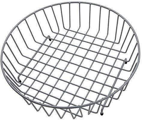 Reginox Modern Grey Wire Mesh Round Metal Basket Accessory R 1090 X