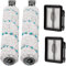 Home Times Bürstenwalze für Bissell CrossWave X7 Pet Pro 2955N,3479N Multi-Surface All in One Nass-Trocken-Staubsauger und Filter (Weiß multifunktional)