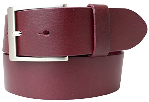 BELTINGER Hochwertiger Gürtel mit Edelstahl-Gürtelschnalle aus Vollrindleder 4 cm | Jeans-Gürtel für Damen Herren 40mm | Vollleder-Gürtel