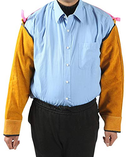 Armspritzschutz Schweißerärmel Armstulpe Schweißerschutz Schutzkleidung Ärmel Für Schweißer Aus Echtleder,Ärmelschoner Armschoner Leder Schutzärmel Armstulpen Arbeitsschutz Schweißer Schutzärmel,1 Par