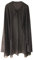 KarnevalsTeufel Pailletten Cape Umhang Damen Halloween Karneval Cosplay Mottoparty Verkleidung Requisiten (Schwarz)