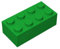 TTEHGB TOY Classic Bulk Brick Block 2x4, 200 Piece Building Brick Green, Compatible with Lego Parts and Pieces 3001(Colour:Green)